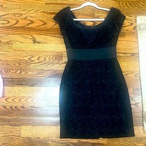 Whit House Black Market Elegant Black Lace Dress